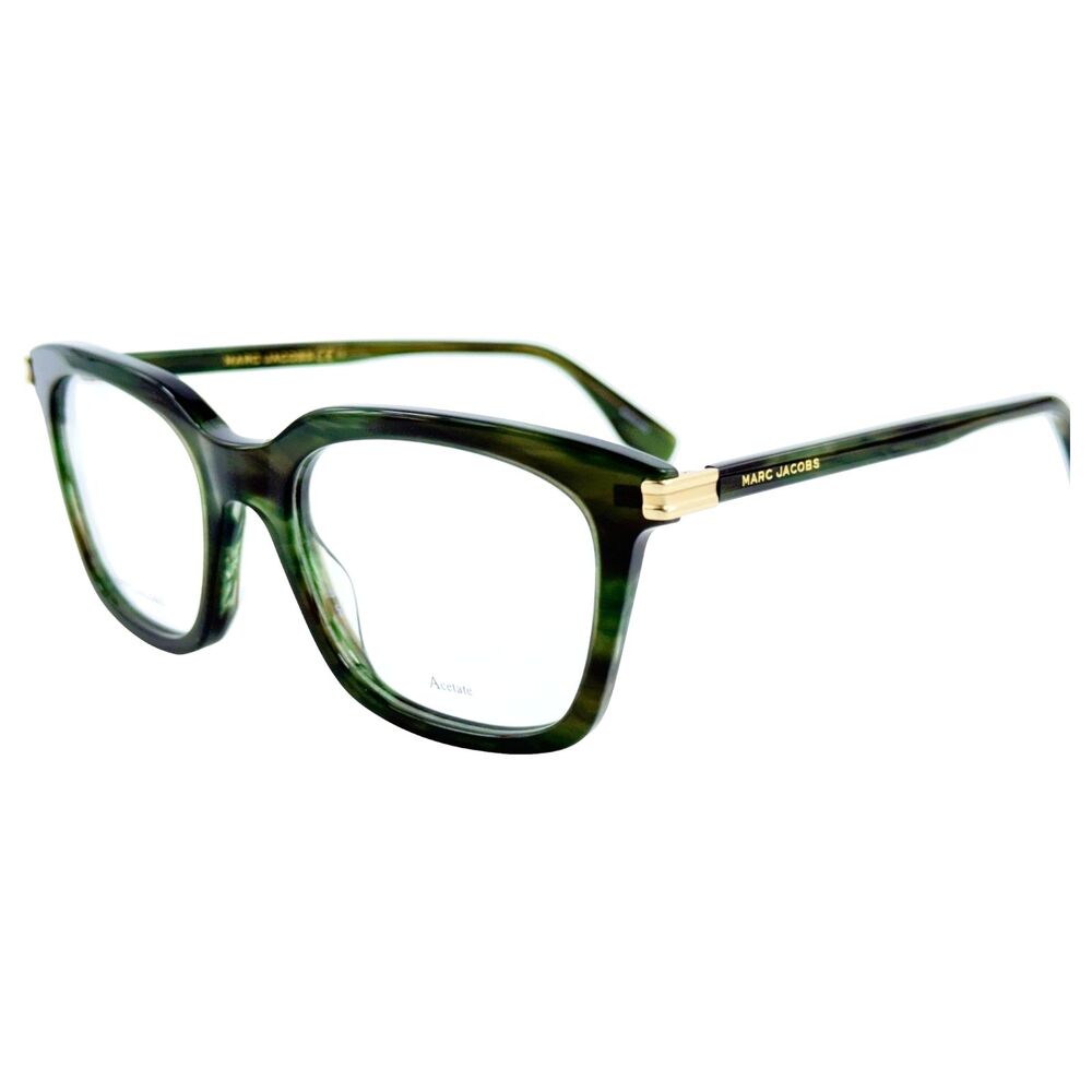 Marc Jacobs Marc 570 Mens Plastic Eyeglass Frame 6AK Green Horn 52-19